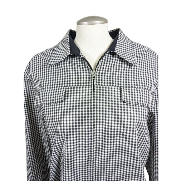 Vintage Lana Sport Plus Size 20 Blazer Jacket Womens Full Zip Pockets Cotton - Picture 3 of 5